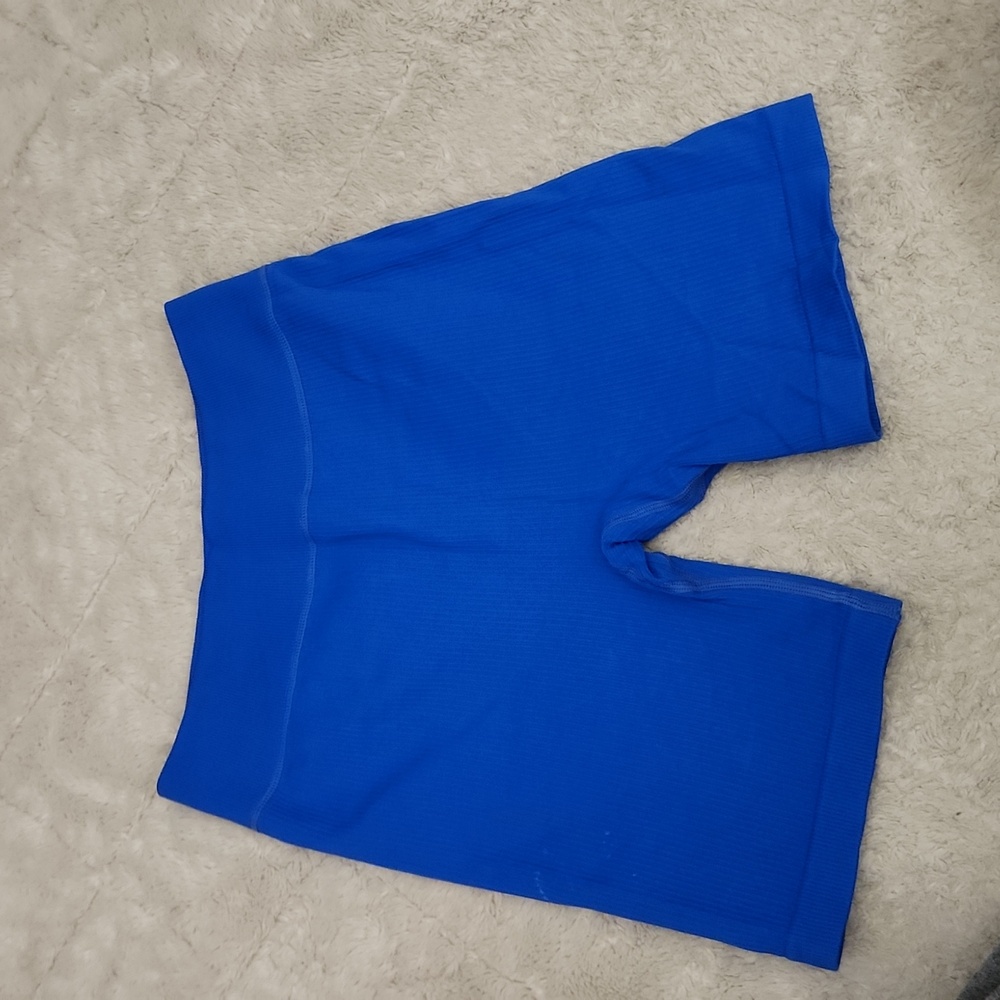 Blue bike shorts